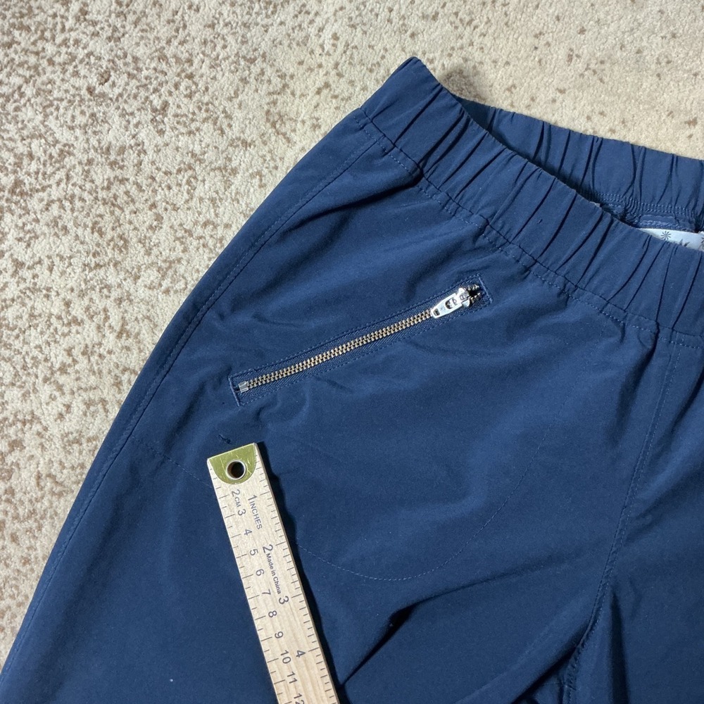 Athleta La Viva Pants Navy Blue Travel Hiking 983350 SU16 Womens M Granola Girl - Picture 3 of 8
